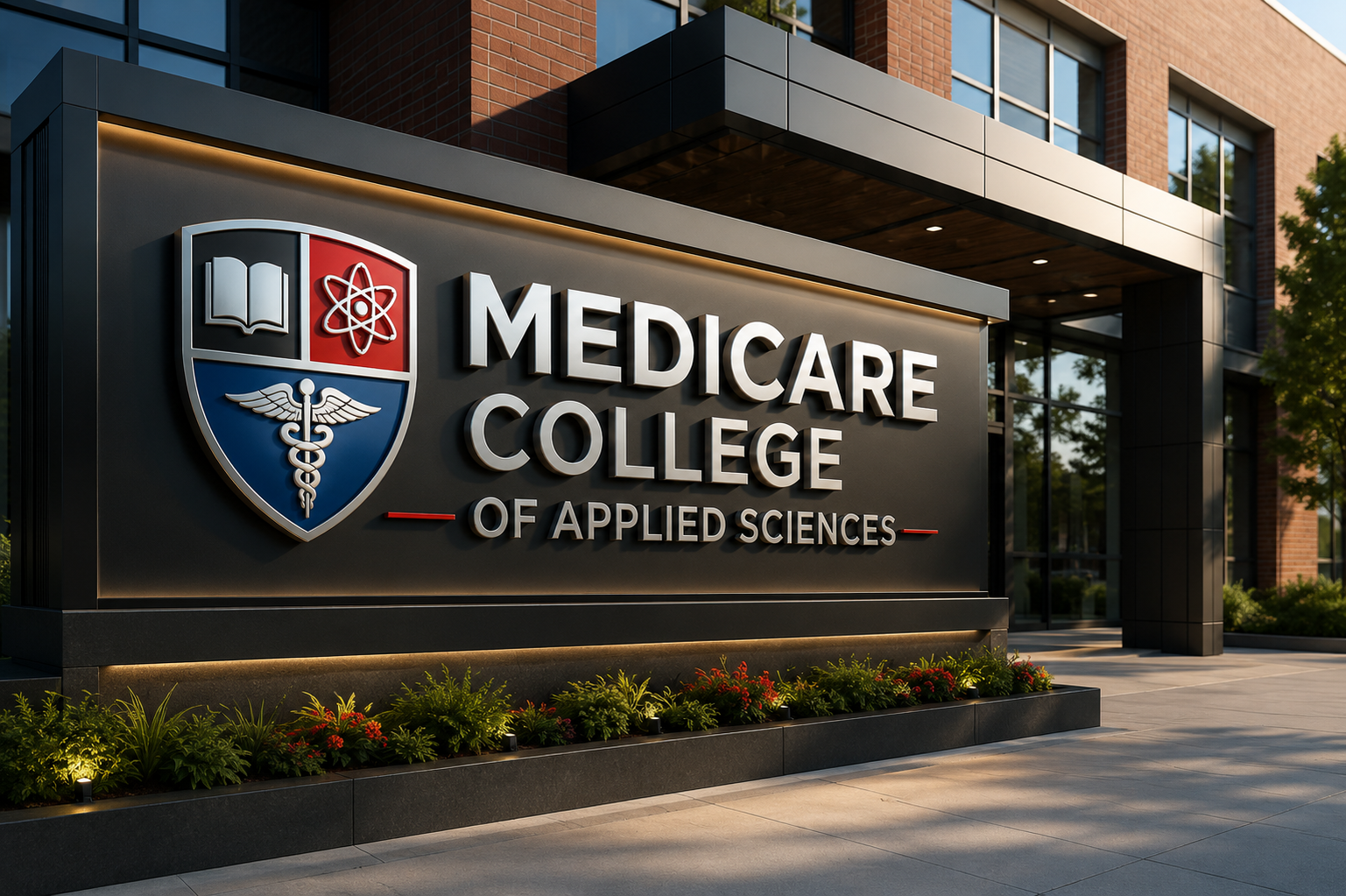 Medicare College Of Applied Sciences campus entrance