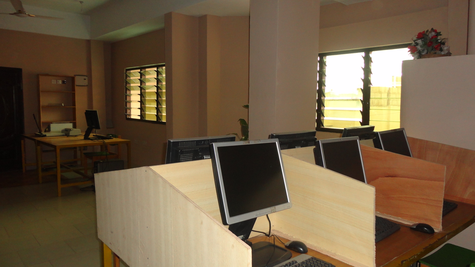 Modern laboratory equipment setup